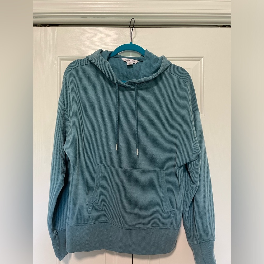 Athleta Waffle Hoodie Sweatshirt